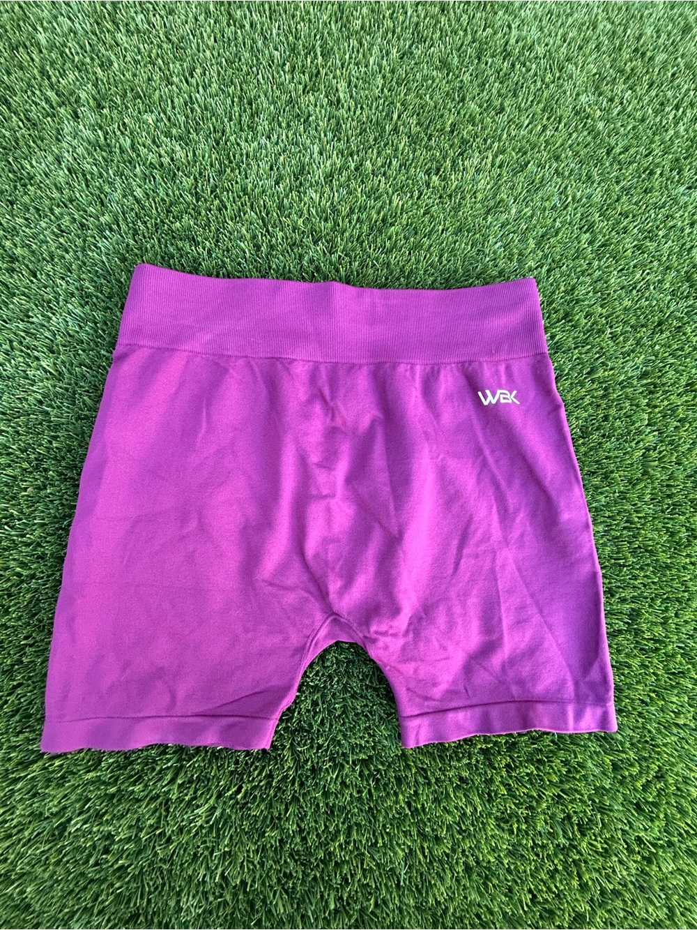 Source Unknown Violet High-Waist Bike Shorts